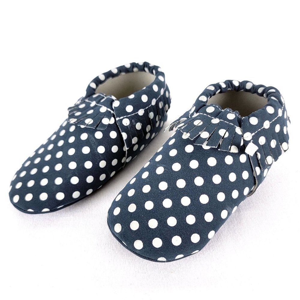 Sweet N Swag Polka Dot Moccasins Size 5/6